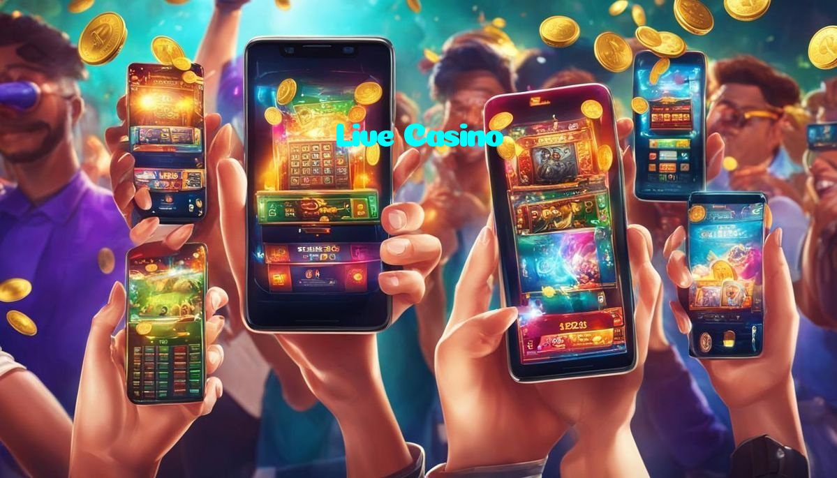 Live Casino casino presented on mobile device in Pakistan with slots and live games
